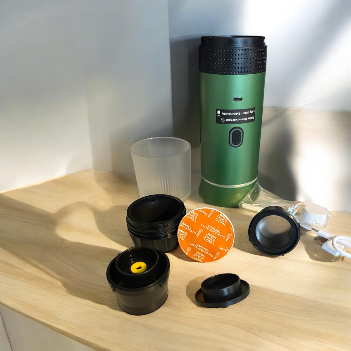 Machine à Café Portable 3-en-1 pour Camion, Voyage et Camping