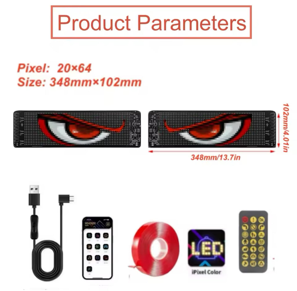 Panneau LED animé