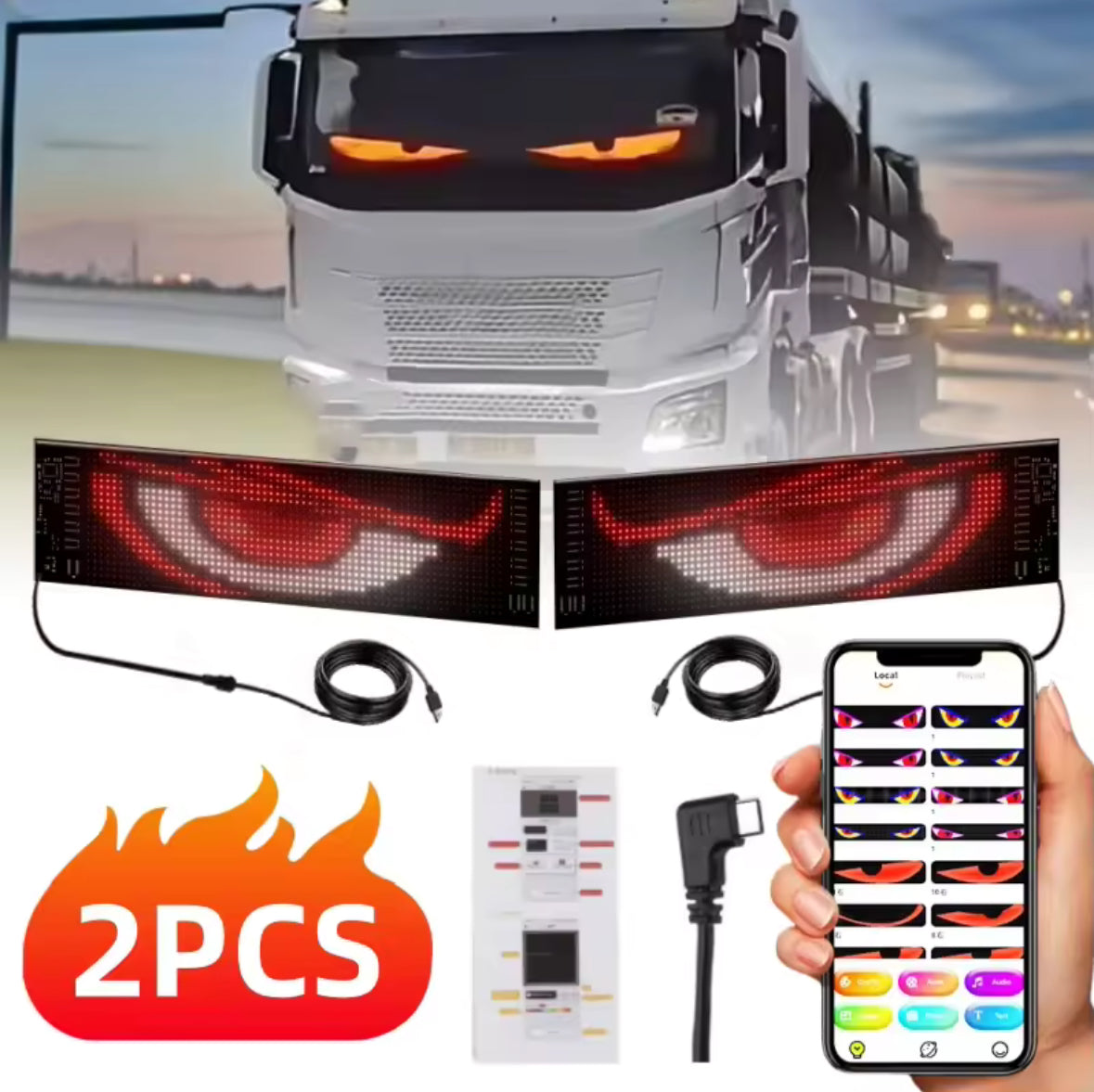 Panneau LED animé