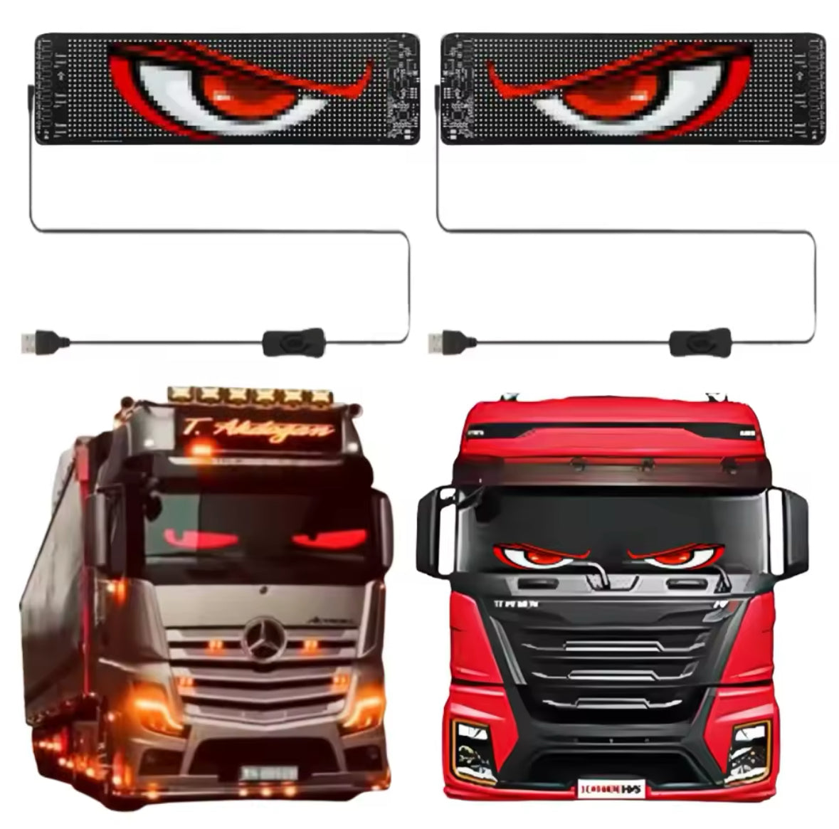 Panneau LED animé