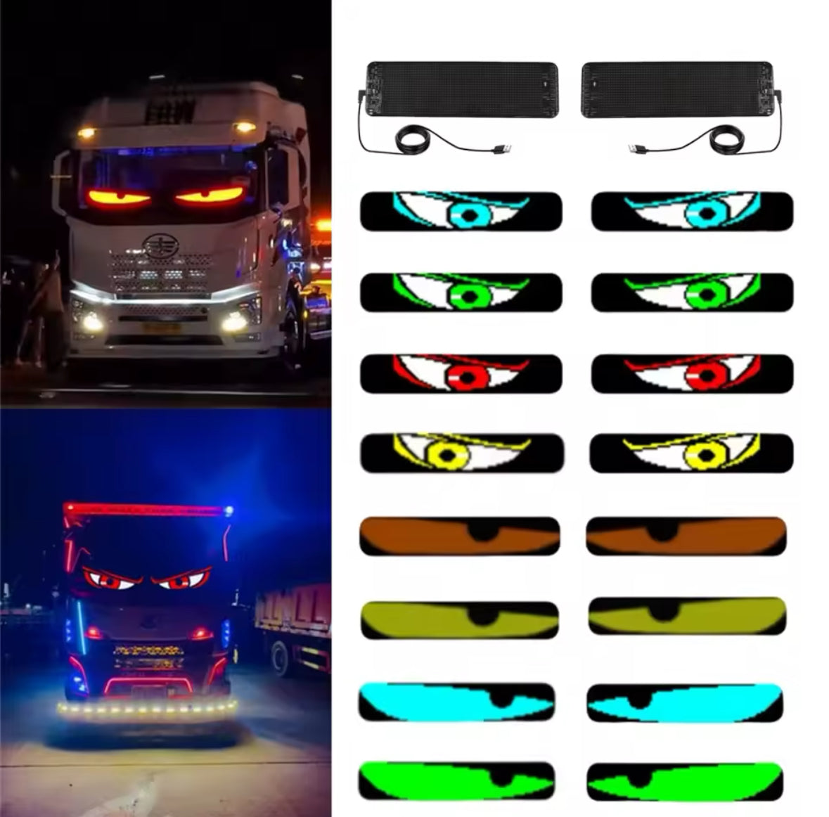 Panneau LED animé
