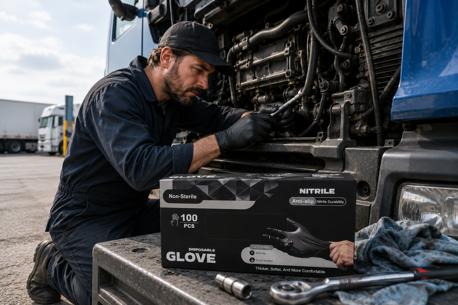 Gants Jetables en Nitrile Professionnels – Résistants et Sans Latex