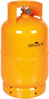 Bombonne GPL, sortie robinet verticale, culot W20 x 1/14'' gauche mâle - 5 Kg (12 L)