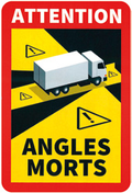 Angles morts - Camion - FRA - adhésif