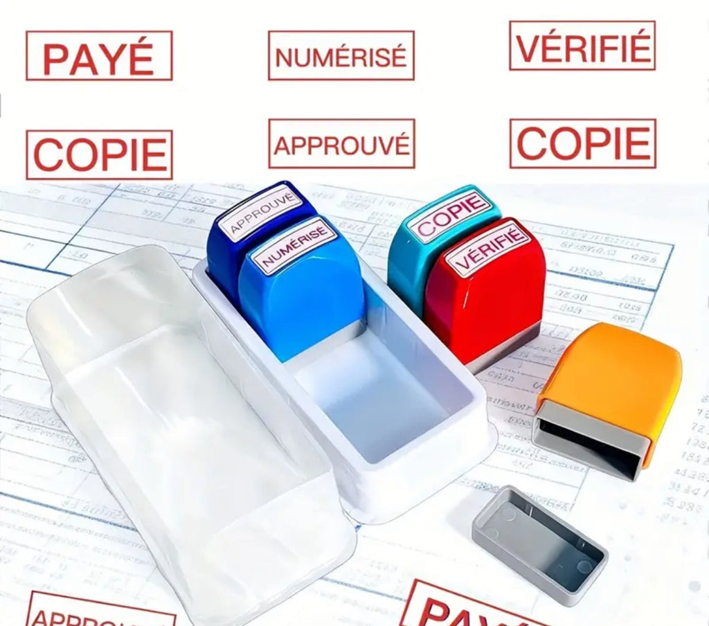 Lot de 5 Tampons Administratifs Automatiques