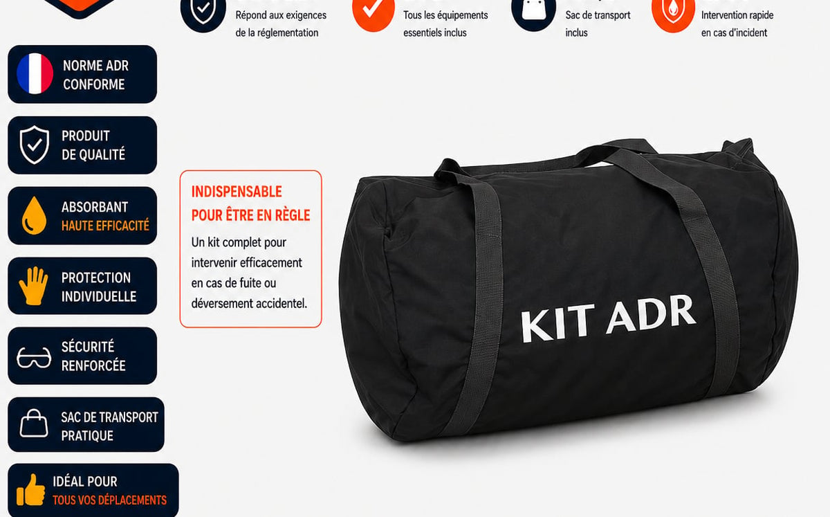 Kit de Sécurité ADR pour Transport de Marchandises Dangereuses