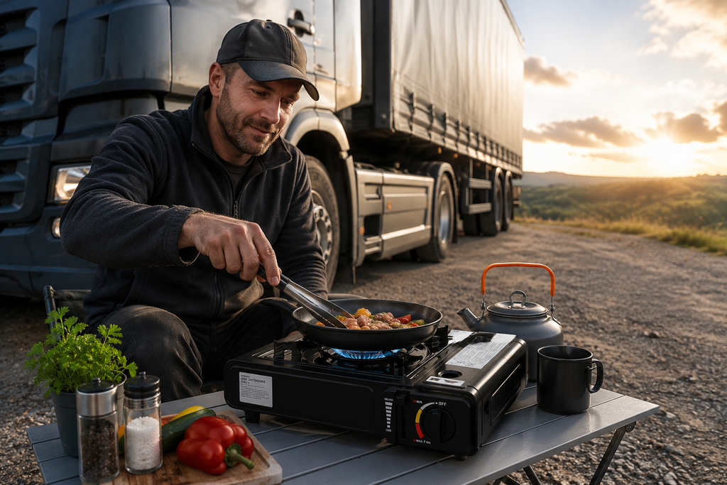 Réchaud à Gaz Portable pour Camping, Camion et Voyage