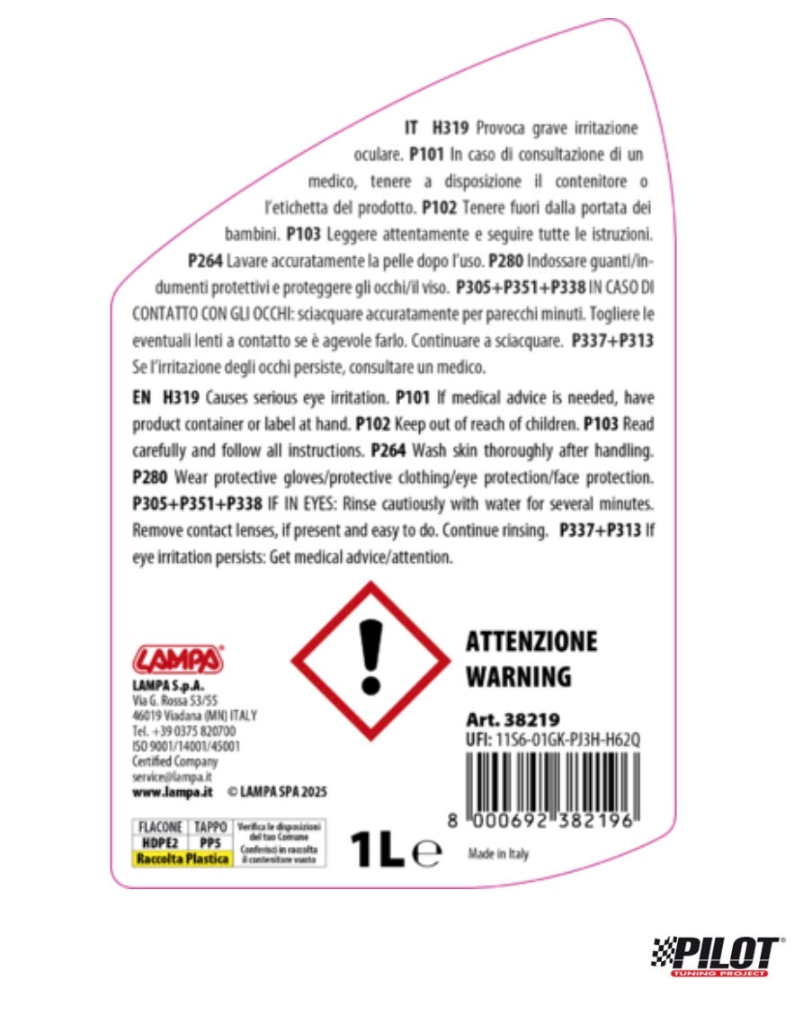 Étiquette réglementaire anti-cristallisation AdBlue 1 L LAMPA Pilot