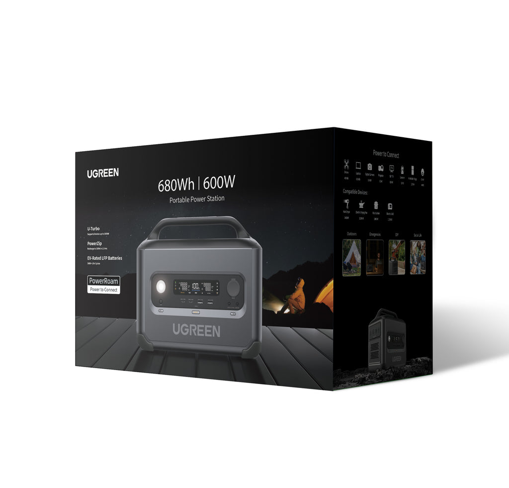 UGREEN GS600 - contenu du pack et câbles fournis
