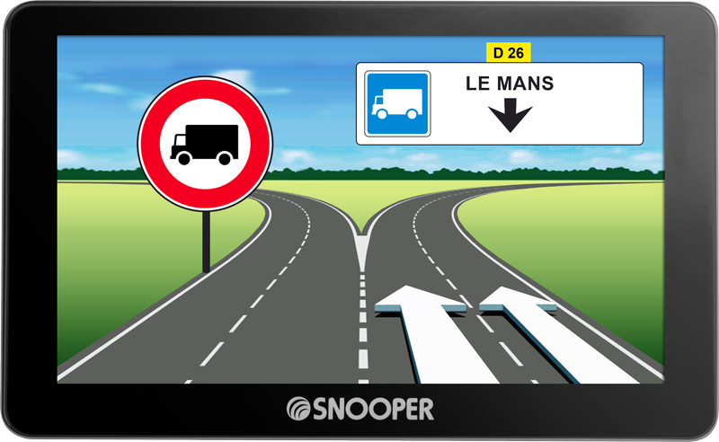 SNOOPER PL5400 - GPS Poids Lourd écran 5 pouces avec dashcam