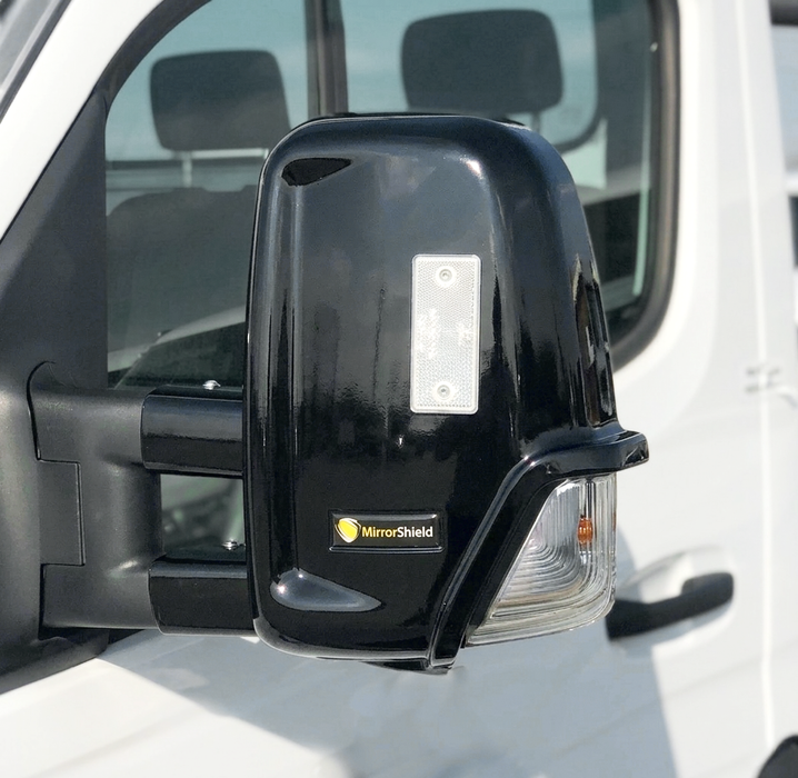 MirrorShield MB Sprinter 2018+ bras long - coque de protection retroviseur noire