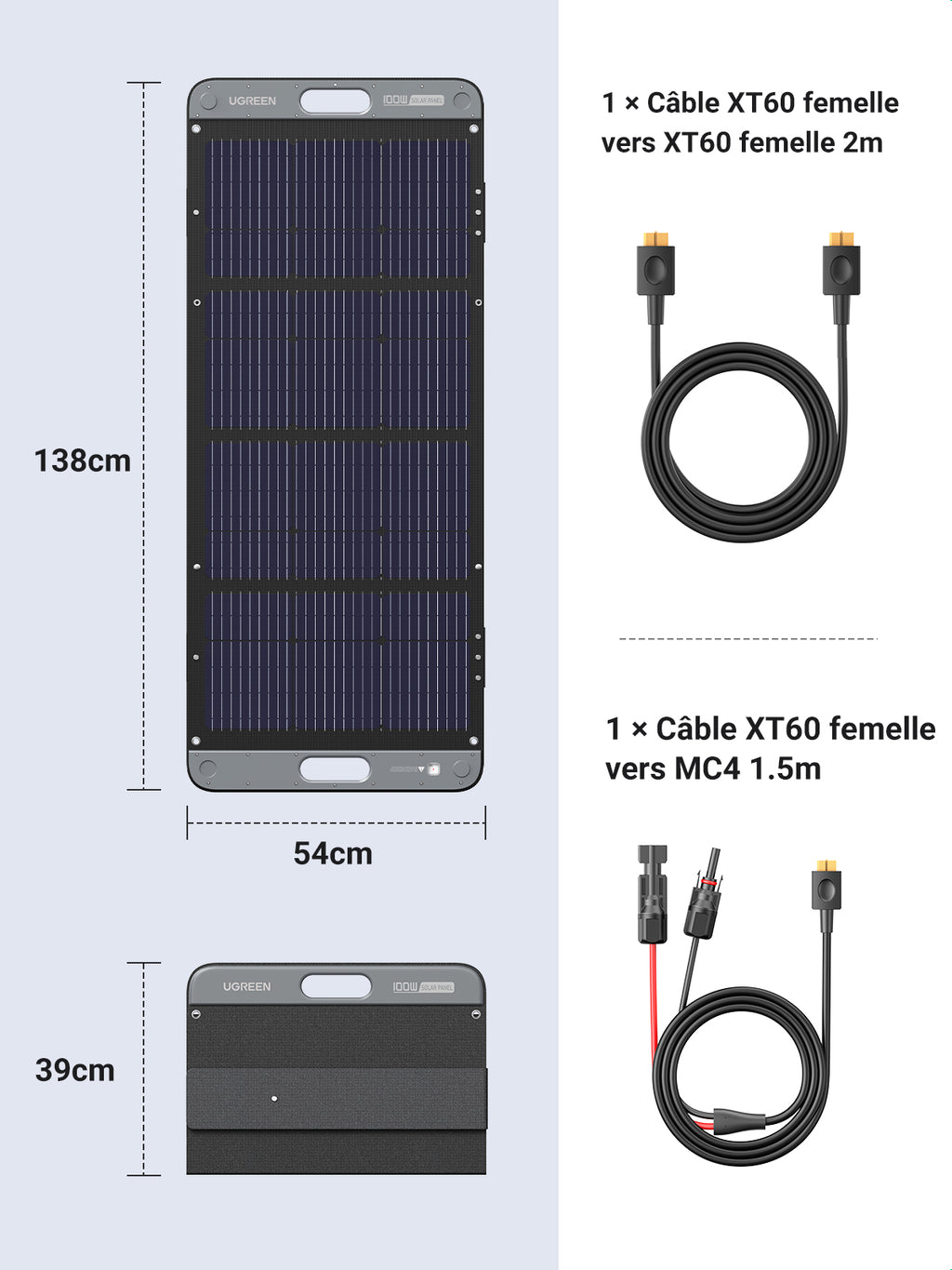 UGREEN SC100 - connectique XT60 et branchement en parallèle
