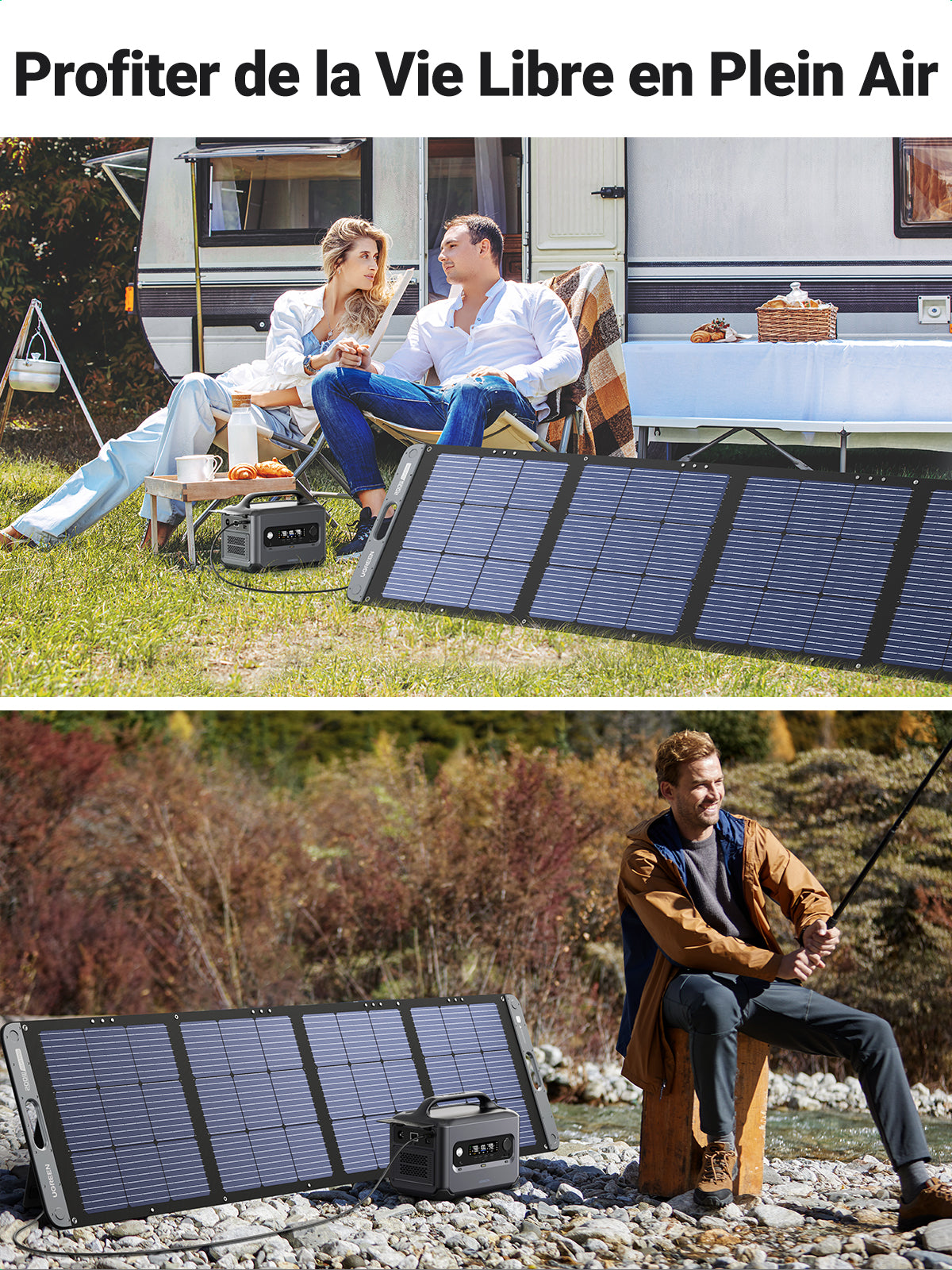 UGREEN SC200 - panneau solaire en situation