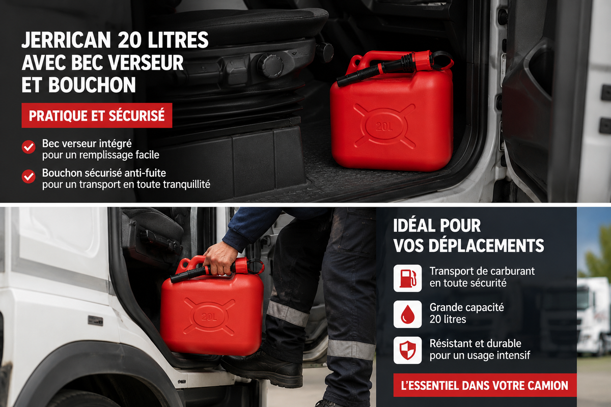 Jerrican Essence 20L avec Bec Verseur