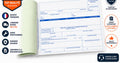 Lot de 2 Carnets de Lettre de Voiture Nationale Petit Format 25 x 4 Feuillets