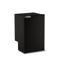 Réfrigérateur-congélateur cabine Vitrifrigo C85i CHR noir, porte fermée