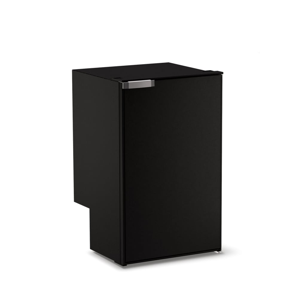 Réfrigérateur-congélateur cabine Vitrifrigo C85i CHR noir, porte fermée