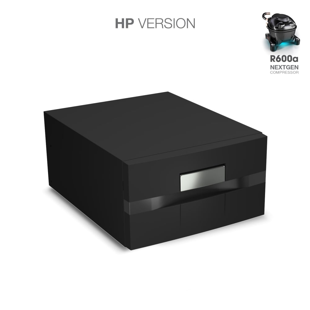 Réfrigérateur à tiroir Vitrifrigo D30A HP noir, tiroir fermé